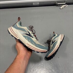 Brooks Cascadia 16 Trail Running Shoes Blue Tan Orange 1203631B480 Womens 7.5
